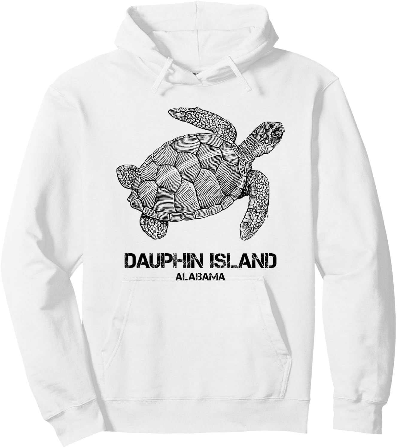 Dauphin Island Alabama Hoodie - Hoodie | White