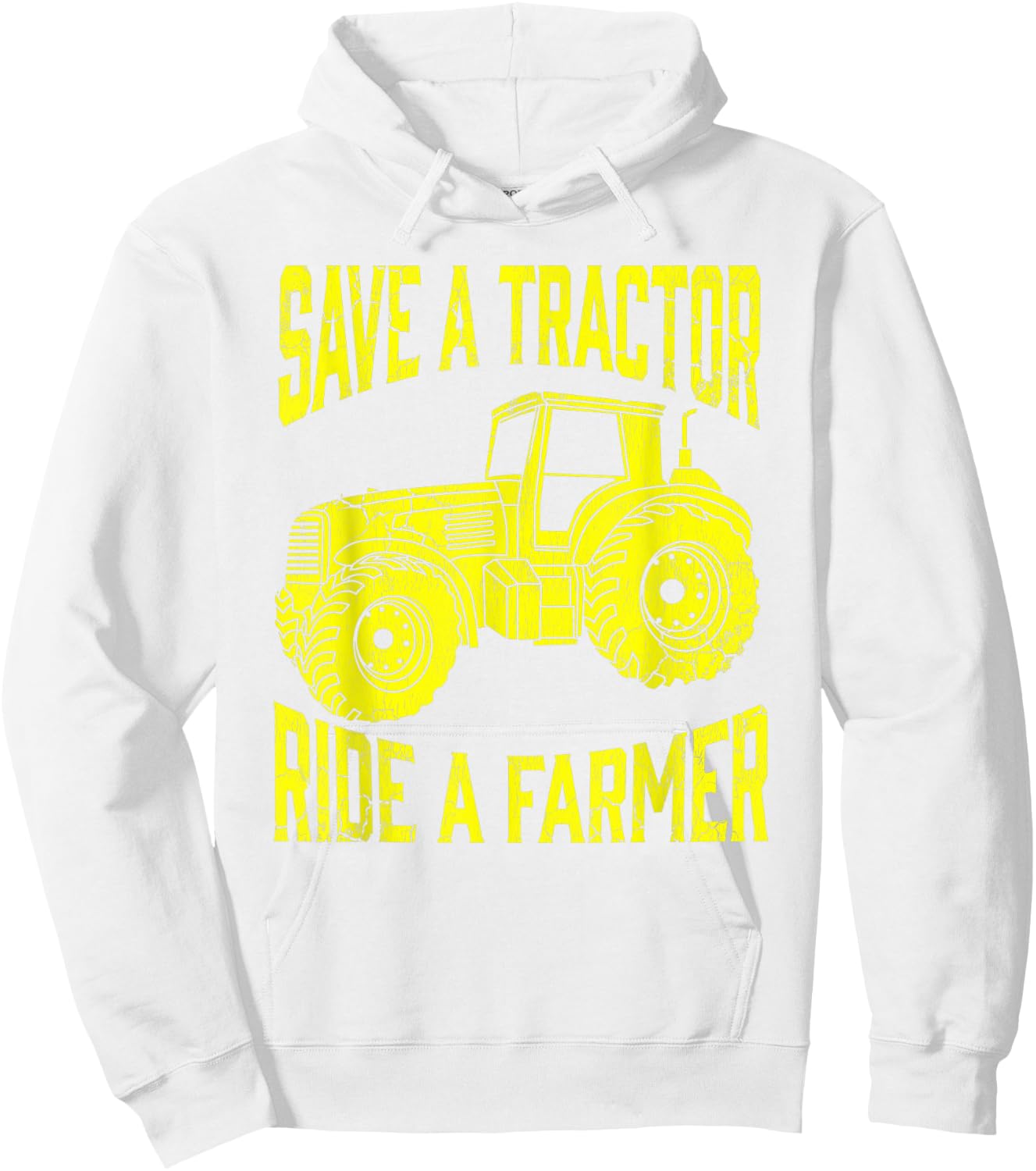 Save A Tractor Ride A Farmer Farming Tractors Farm Hoodie - Hoodie | White