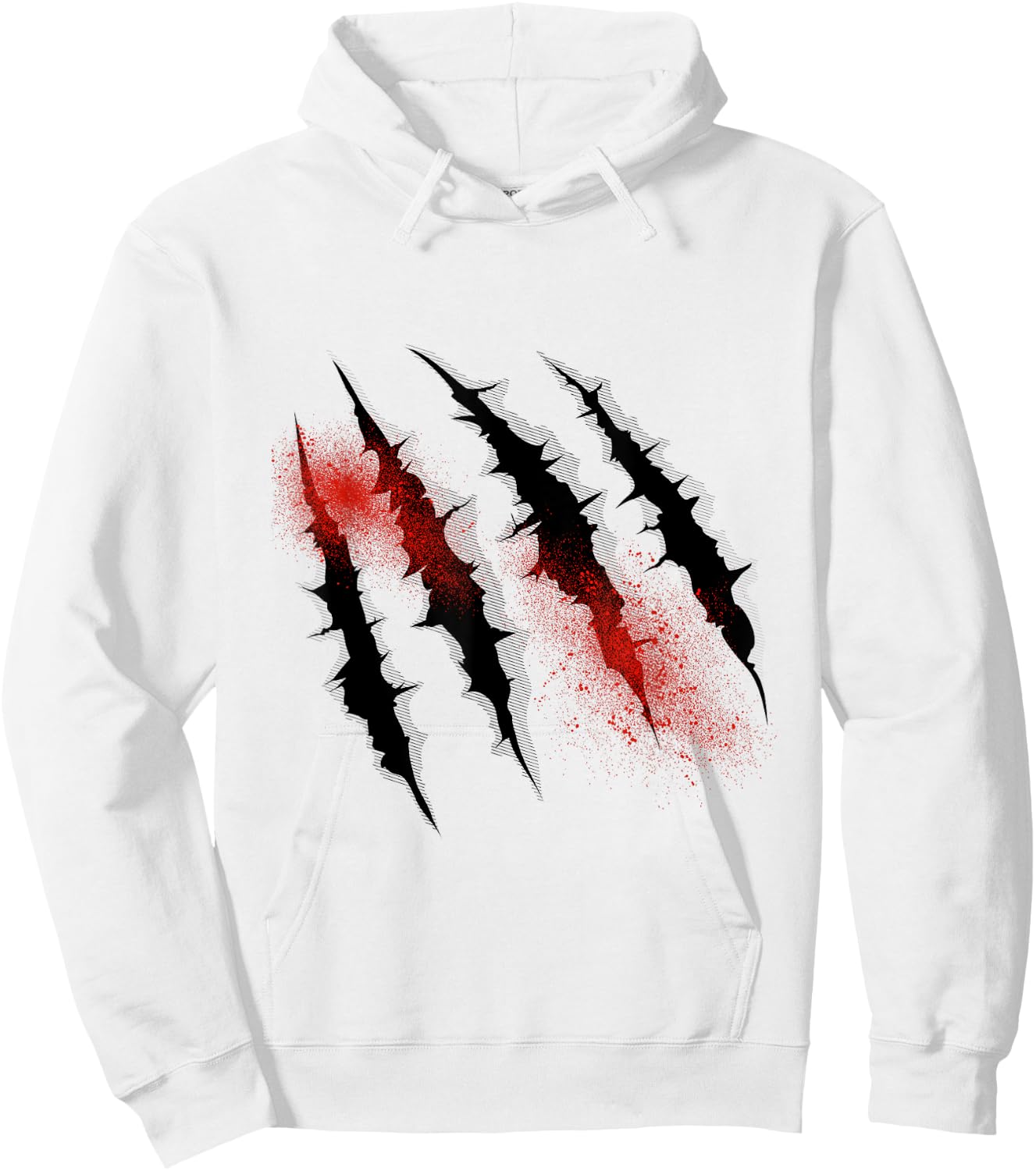 Dinosaur T rex Claw Marks For Halloween Boys Men Kids Hoodie - Hoodie | White