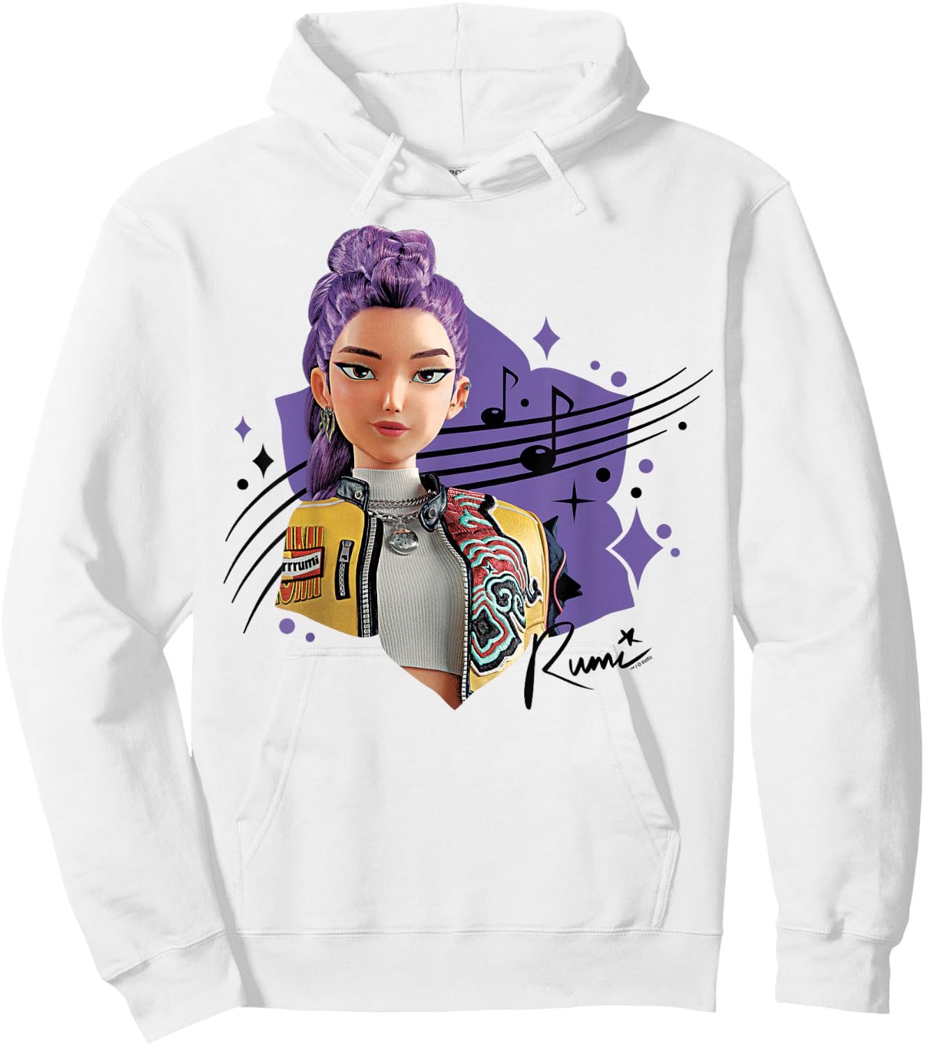 Kpop Demon Hunters Rumi Officially Licensed Hoodie - Hoodie | White