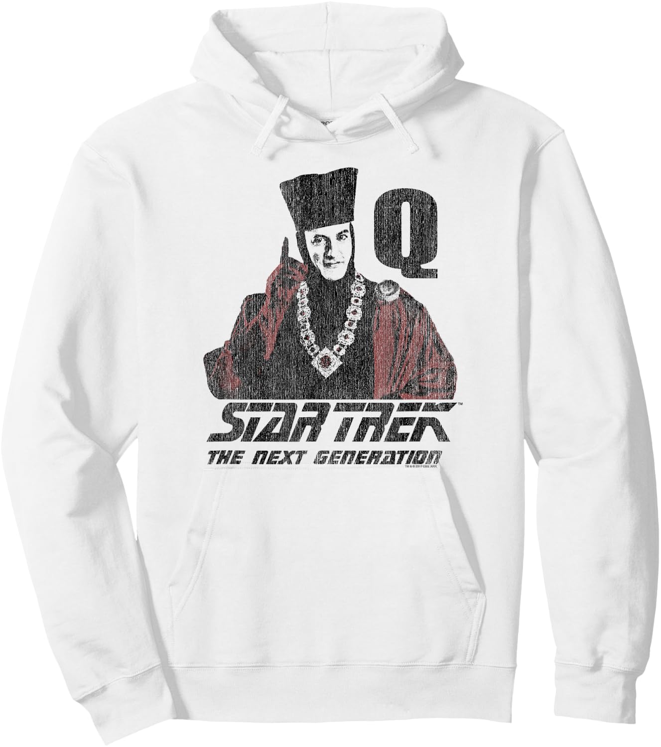 Star Trek Q Point Hoodie - Hoodie | White