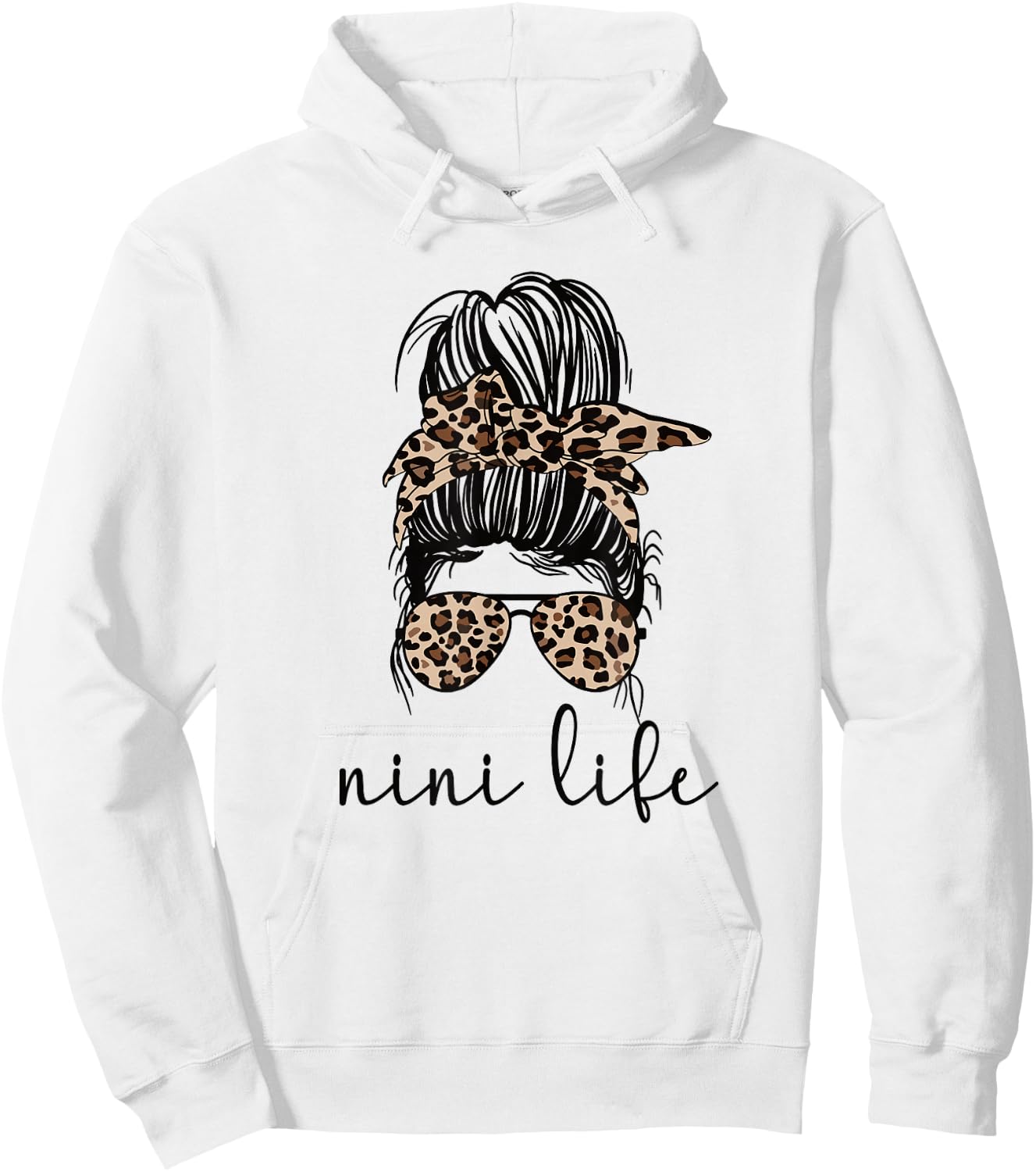 Nini Life Blessed Nini Grandmother Nini Grandma Hoodie - Hoodie | White