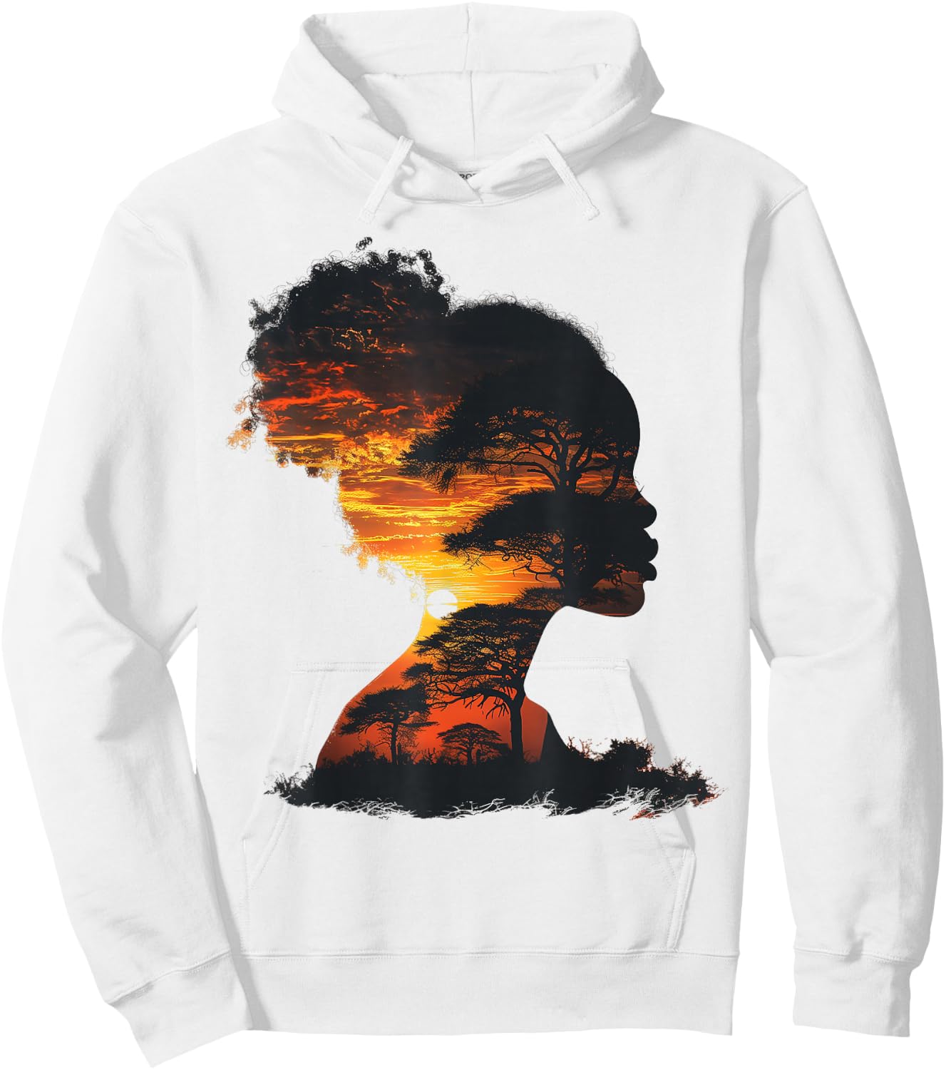 Black Women Graphic Black History Month African American Hoodie - Hoodie | White