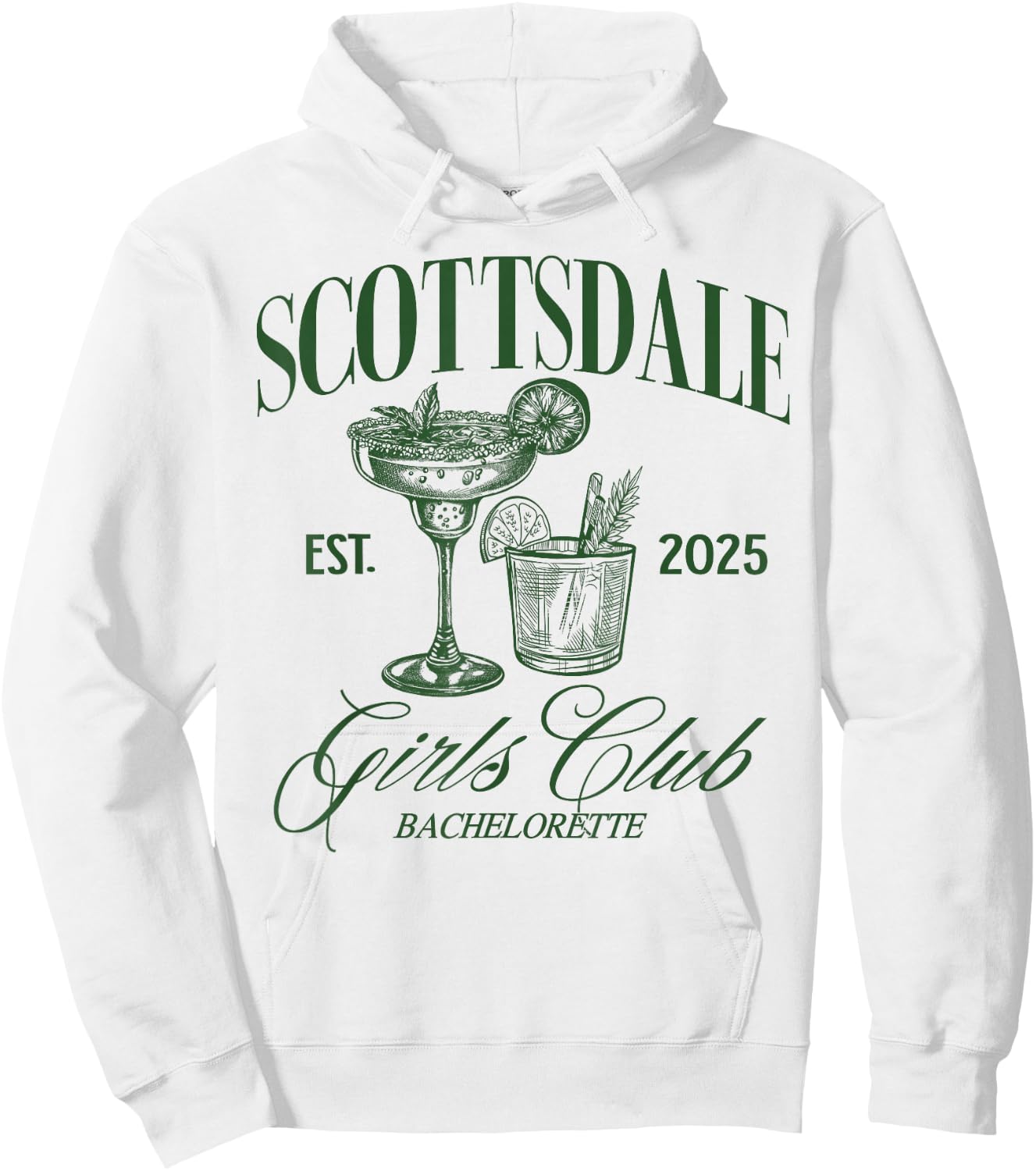 Scottsdale Girls Club Desert Bachelorette 2025 Bride Squad Hoodie - Hoodie | White