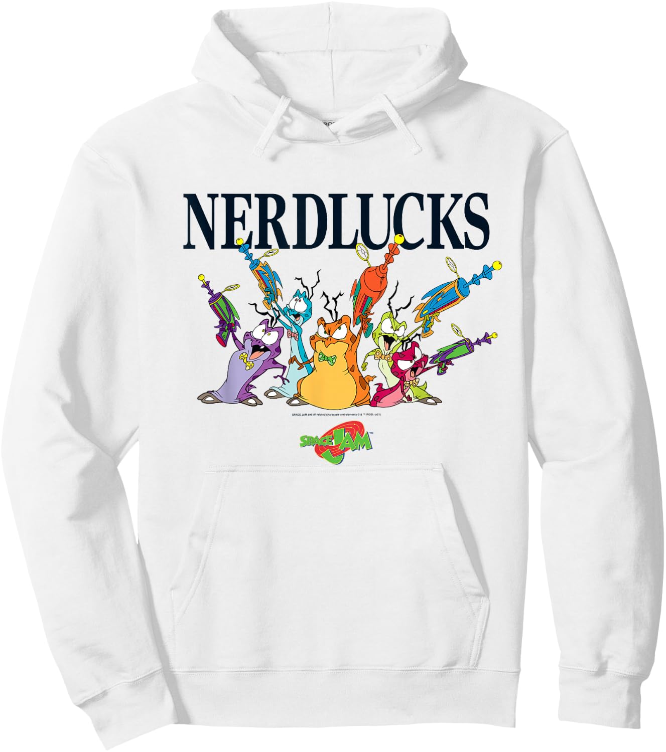 Space Jam Nerdlucks Hoodie - Hoodie | White