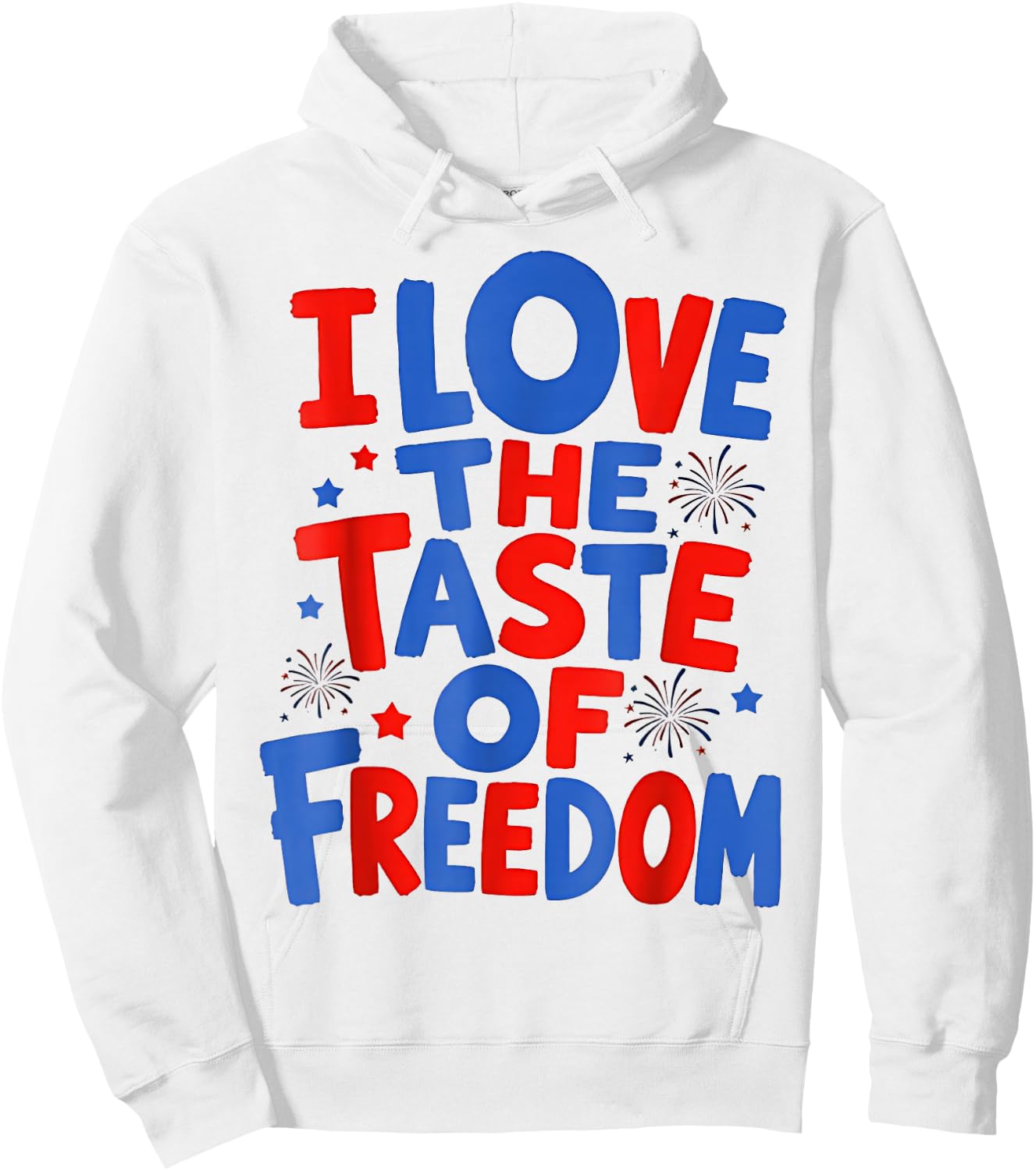 I Love The Taste of Freedom - Matching Fourth of July Couple Hoodie - Hoodie | White