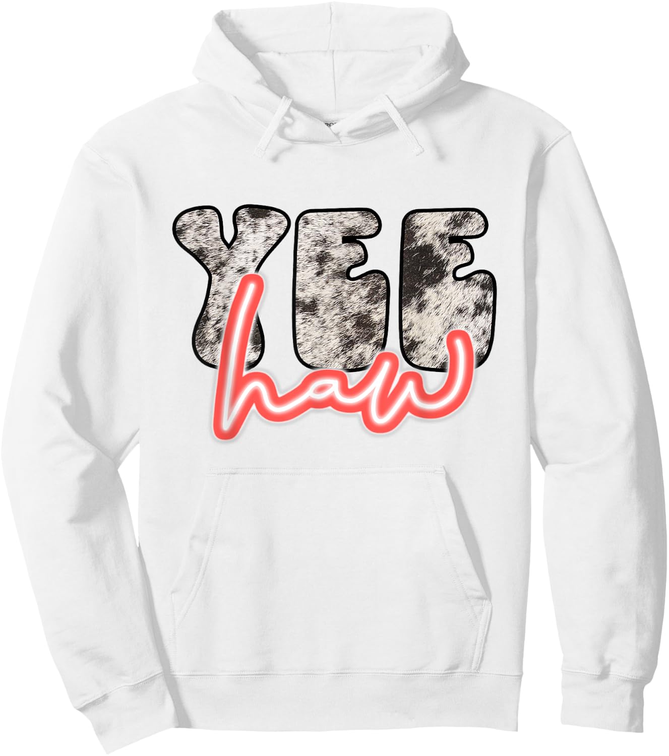 Retro Yee Haw Howdy Rodeo Western Country Southern Cowgirl Hoodie - Hoodie | White
