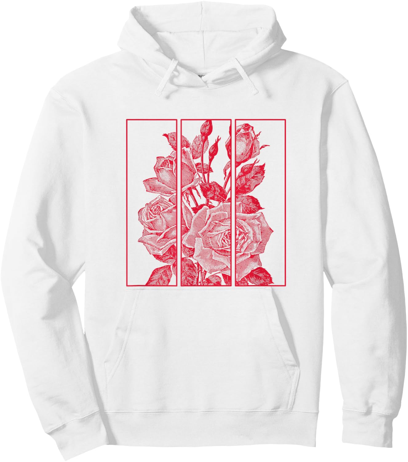 Red Roses Aesthetic Clothing Soft Grunge Clothes Women Men Hoodie - Hoodie | White