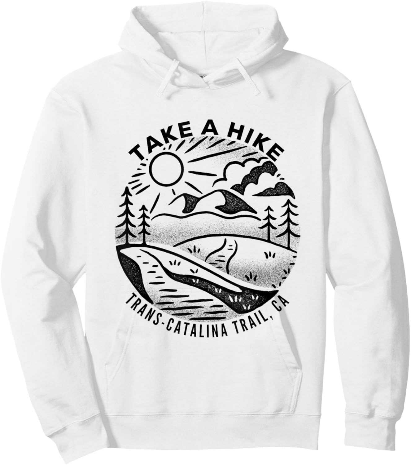 Take a Hike - Trans Catalina Trail Hoodie - Hoodie | White