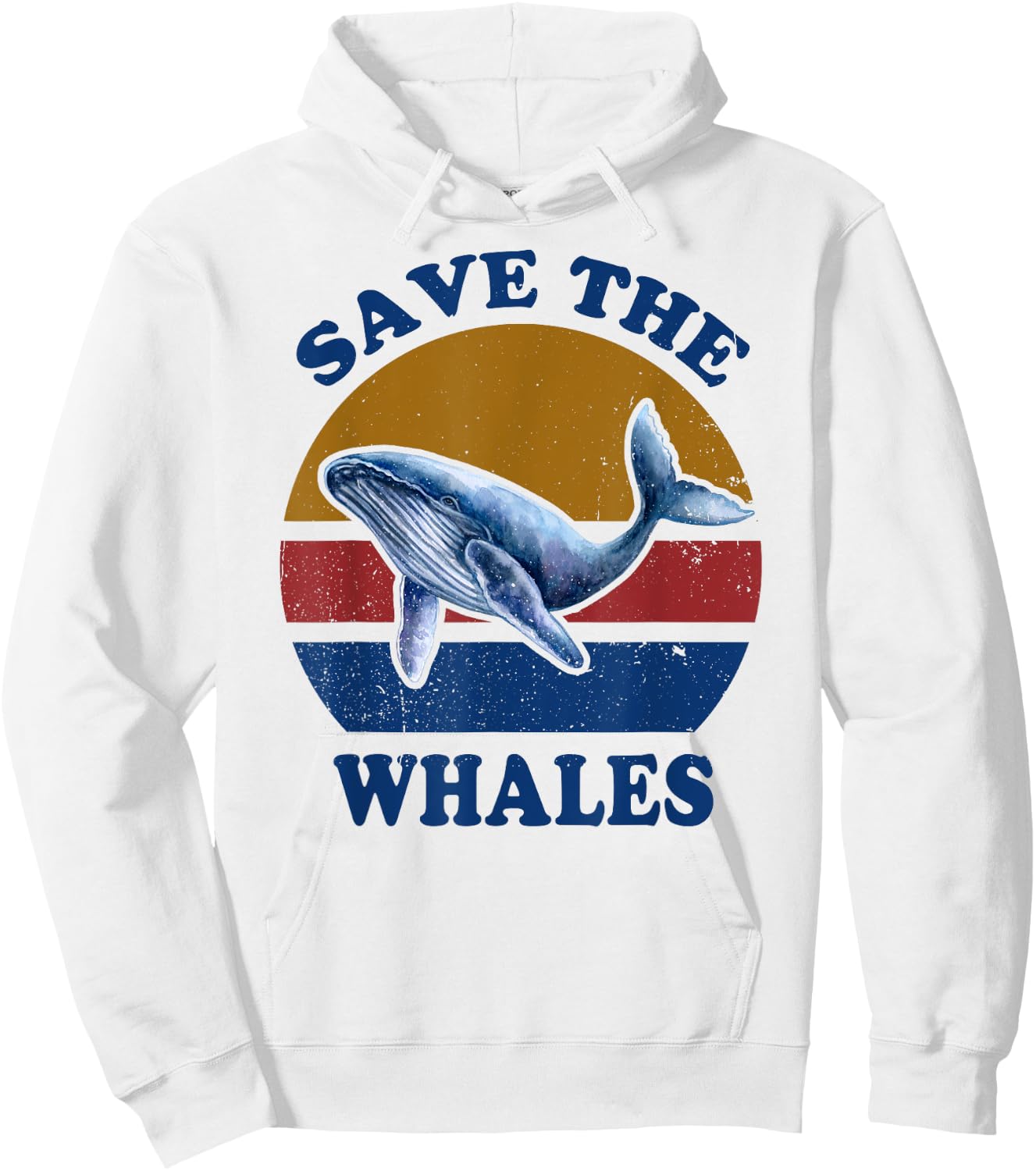 Funny Save The Whales for Environmentalist Ocean Lovers Hoodie - Hoodie | White