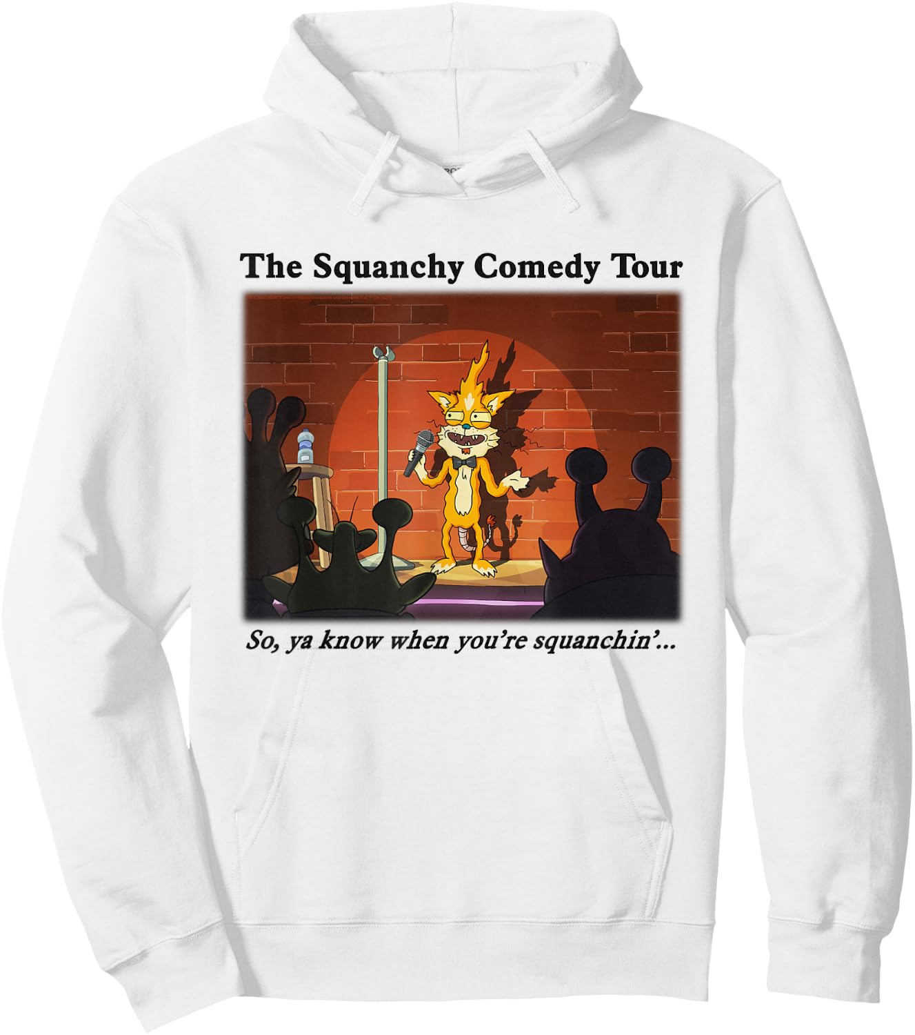 Rick and Morty The Squanchy Comedy Tour Hoodie - Hoodie | White