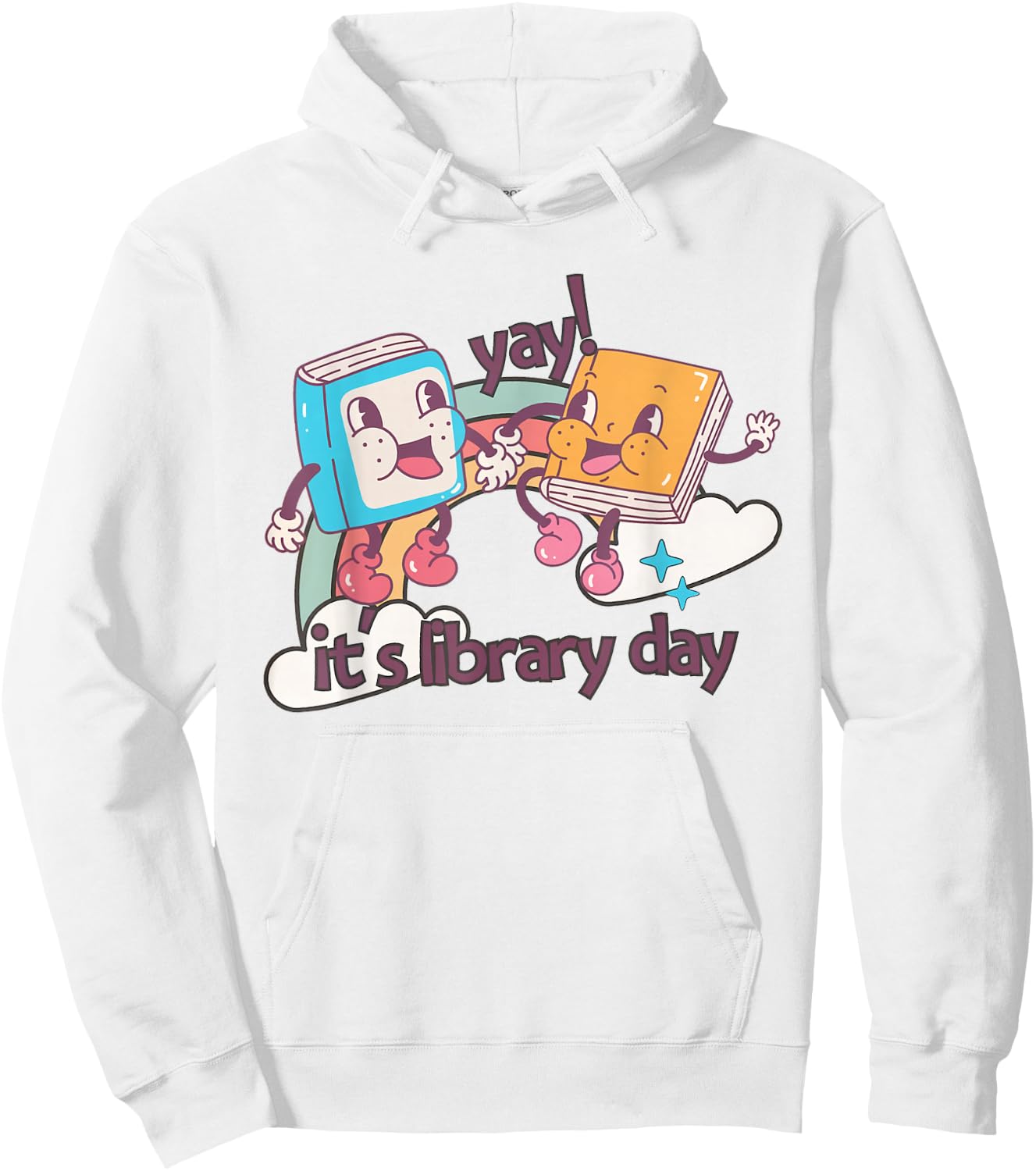 It's Library Day Reading Teacher Back To School Librarian Hoodie - Hoodie | White
