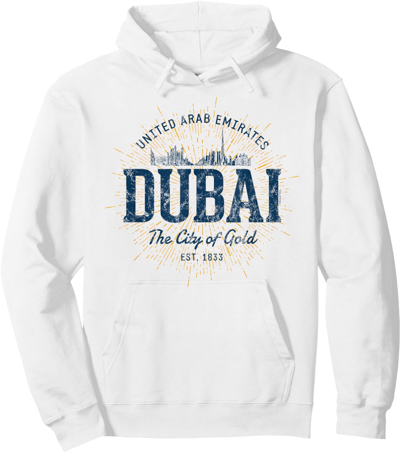 Retro UAE Vintage Dubai Hoodie - Hoodie | White
