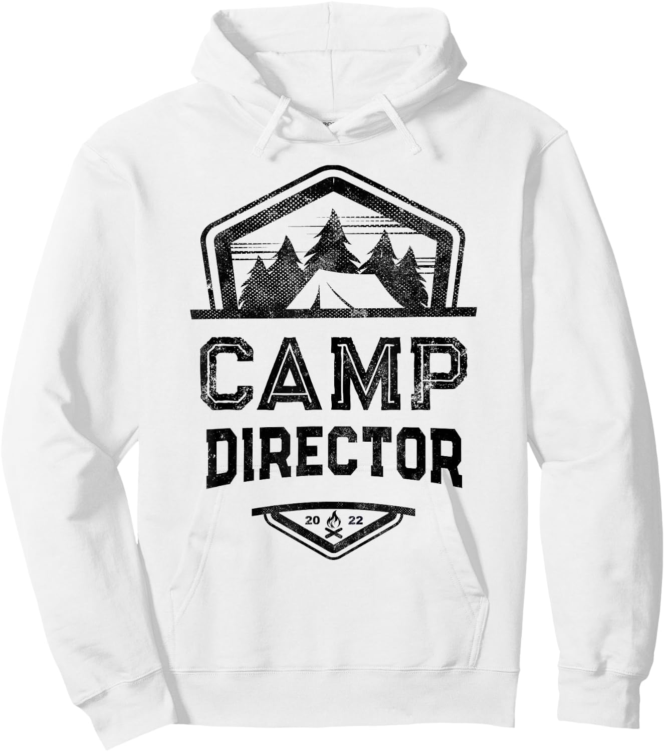 Funny CAMP DIRECTOR Camping Team Host Chaos Coordinator Crew Hoodie - Hoodie | White