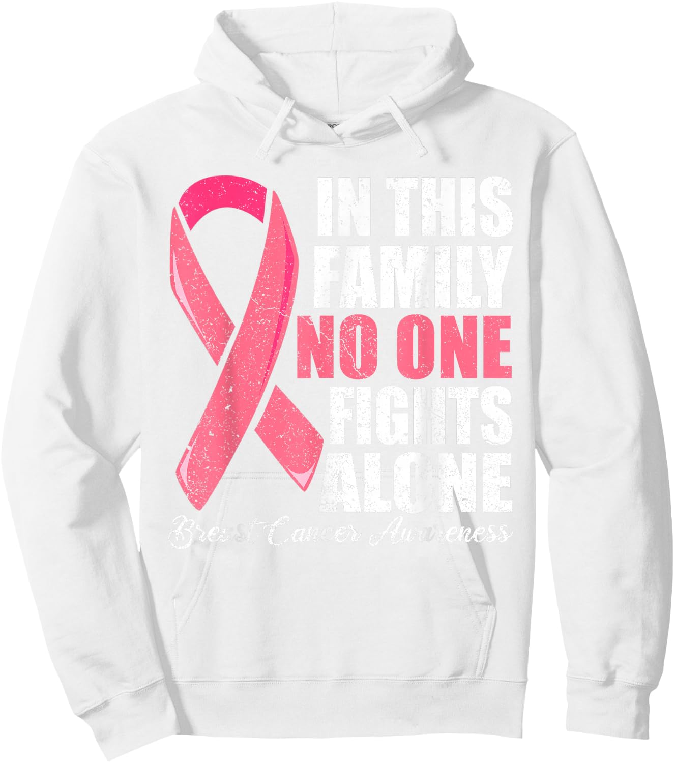 Support Breast Cancer Women, Pink Breast cancer Shirt Hoodie - Hoodie | White