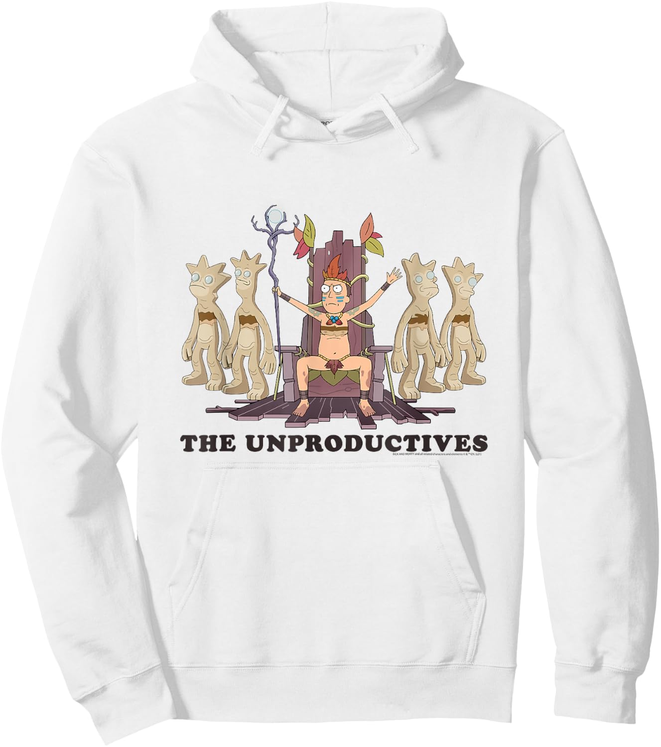 Rick and Morty The Unproductives Hoodie - Hoodie | White