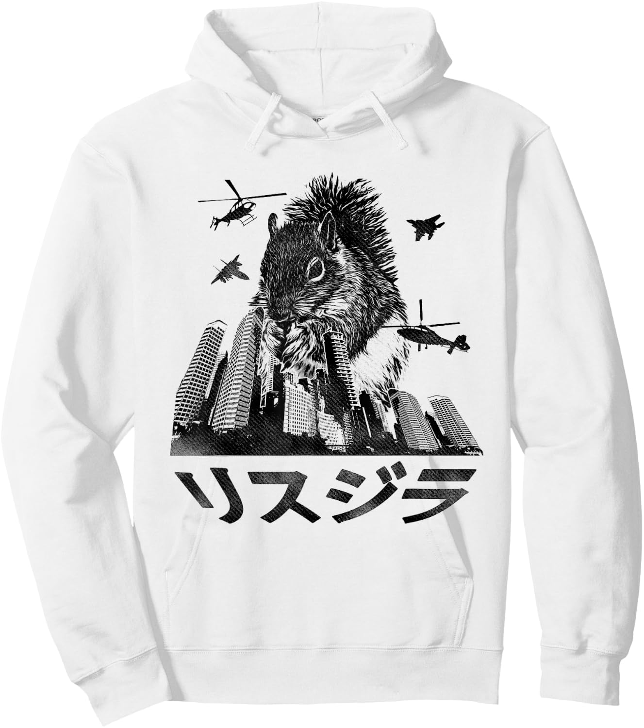 Funny Squirrelzilla Squirrel Top, Paws Squirrel Animal Love Hoodie - Hoodie | White