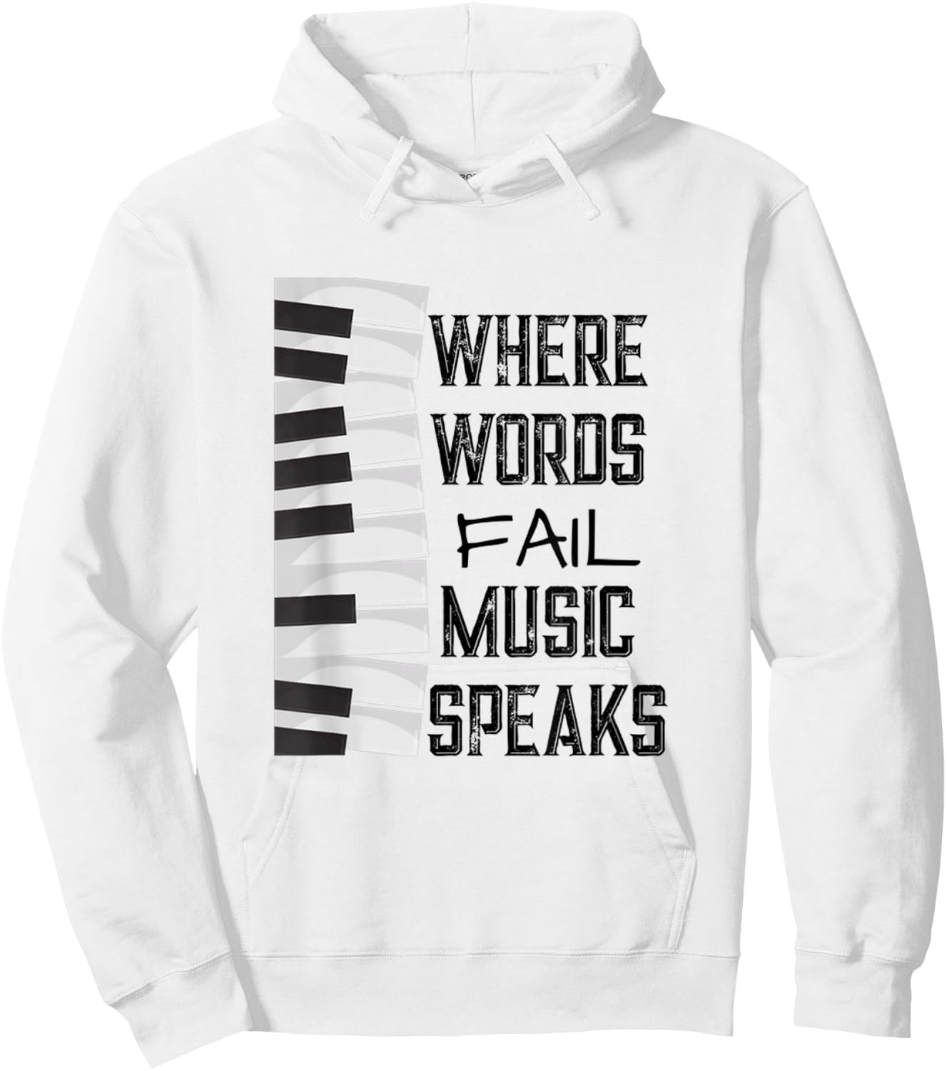 Music Lovers Themed Gift Hoodie - Hoodie | White