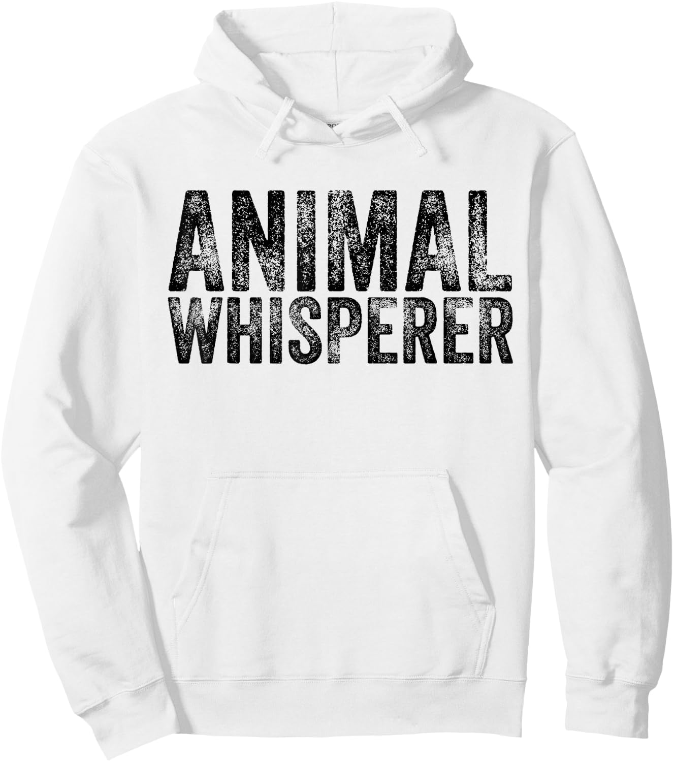Animal Whisperer Funny Cat Pet Dog Lover Vintage Distressed Hoodie - Hoodie | White