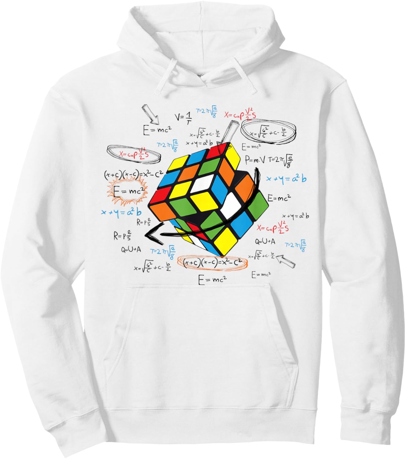 Cool Math Rubik Rubix Rubics Player Cube Math Lovers Small Hoodie - Hoodie | White