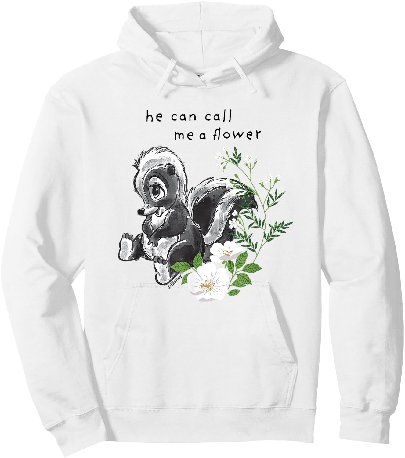 Bambi - He Can Call Me A Flower Hoodie - Hoodie | White