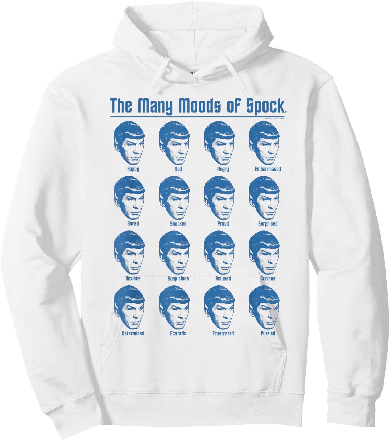 Star Trek Many Moods of Spock Hoodie - Hoodie | White