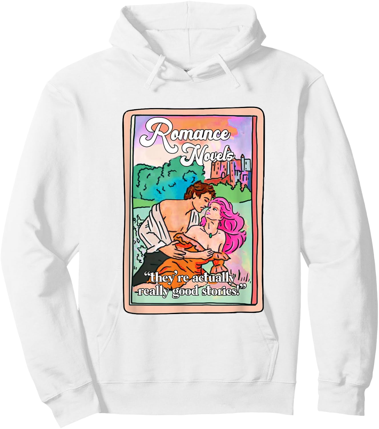 Romance Novels Really Good Stories Tarot Card Book Lover Hoodie - Hoodie | White