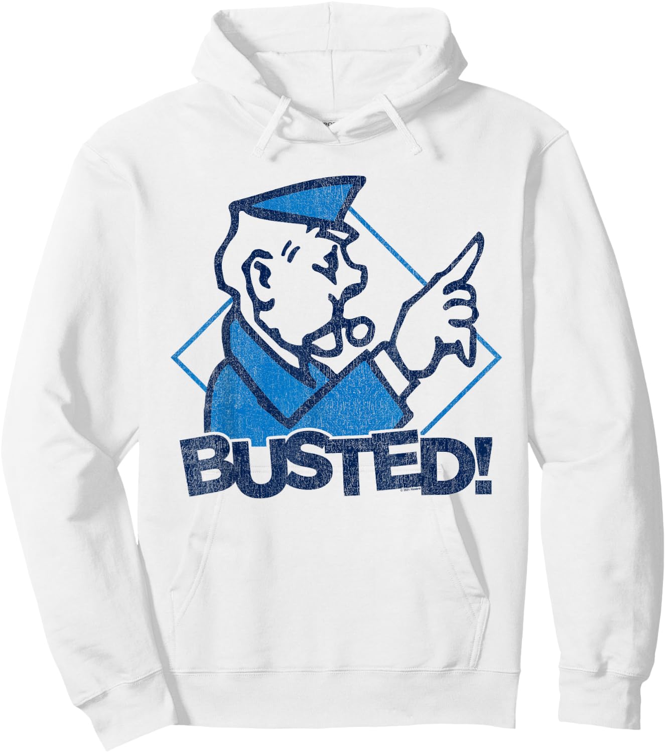 Monopoly You're Busted Hoodie - Hoodie | White