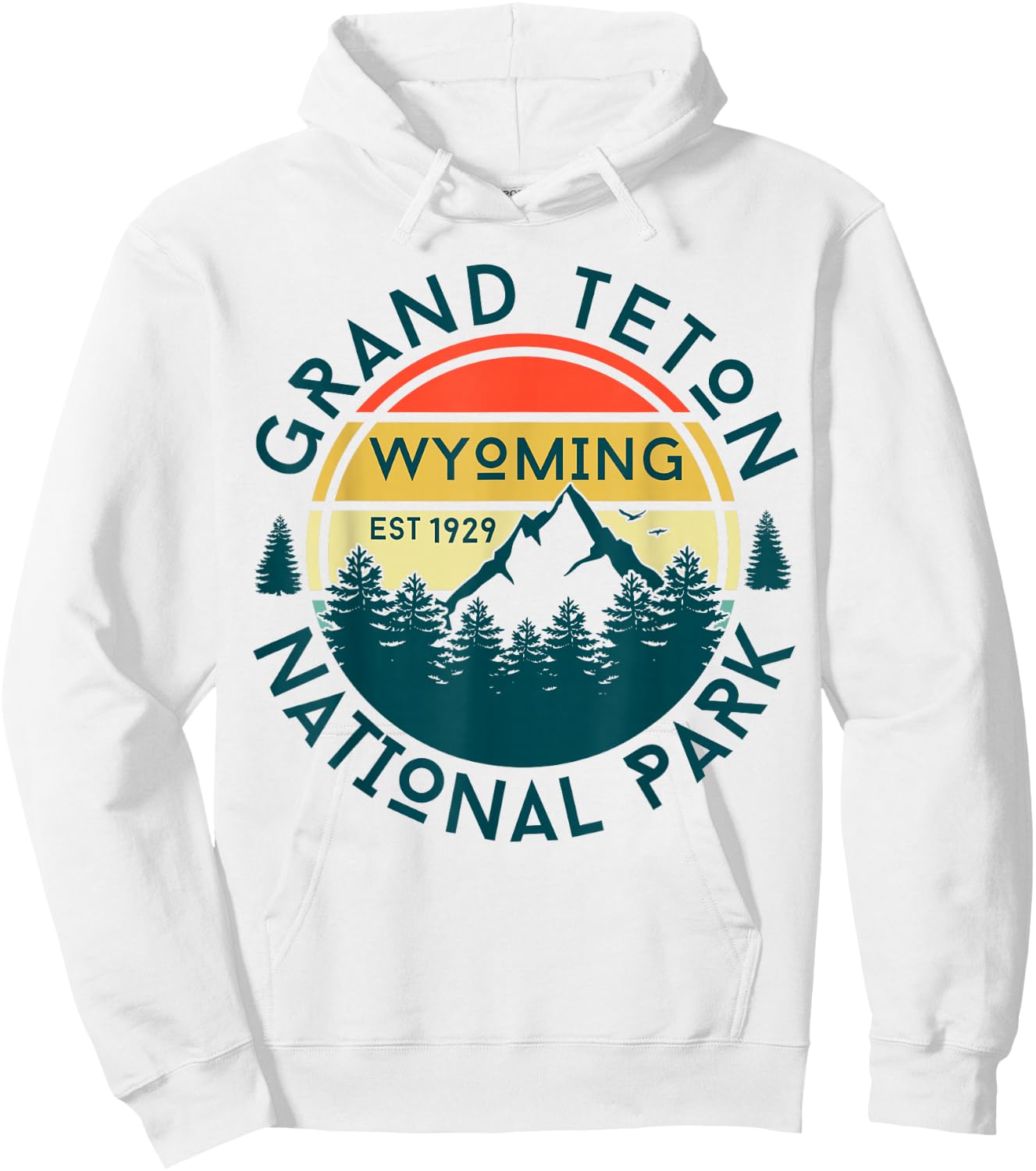 Grand Teton National Park Hoodie - Hoodie | White
