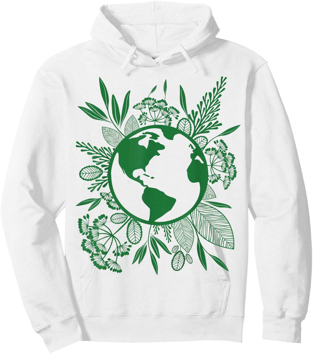 Earth Day Live Green Peace, Love, Reuse, Recycle Hoodie - Hoodie | White