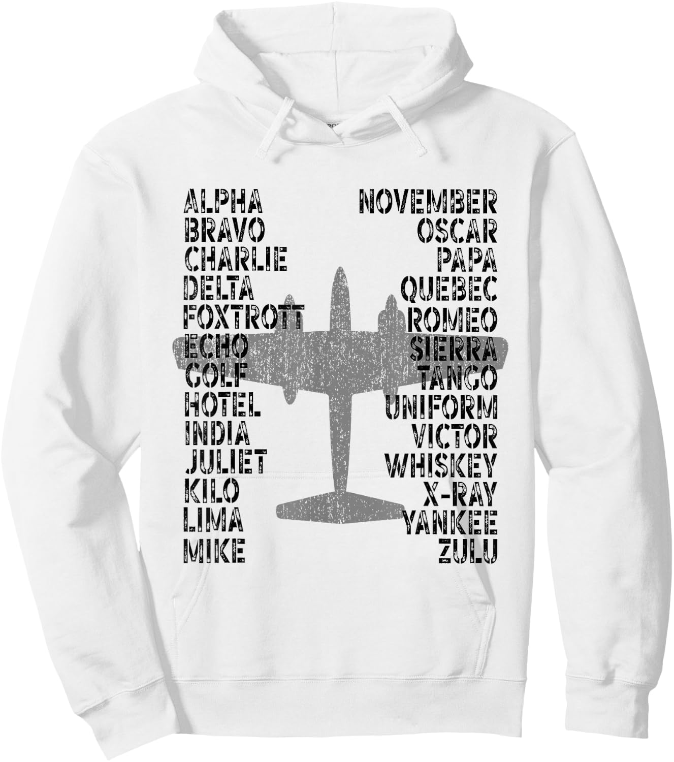 Phonetic Alphabet Airplane Pilot Flying Aviation Plane Hoodie - Hoodie | White