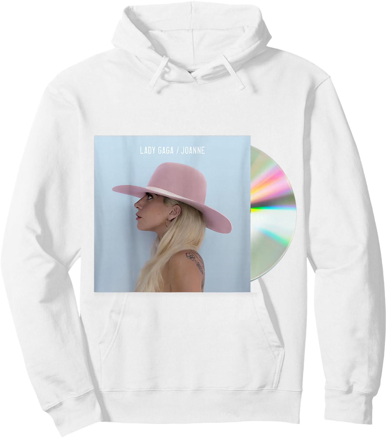 Lady Gaga Official Joanne CD Hoodie - Hoodie | White
