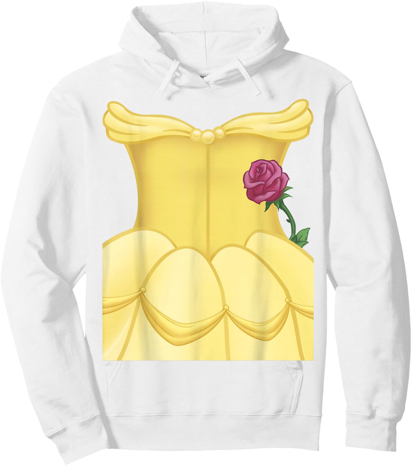 Disney Beauty And Beast Belle Halloween Dress Costume Hoodie - Hoodie | White