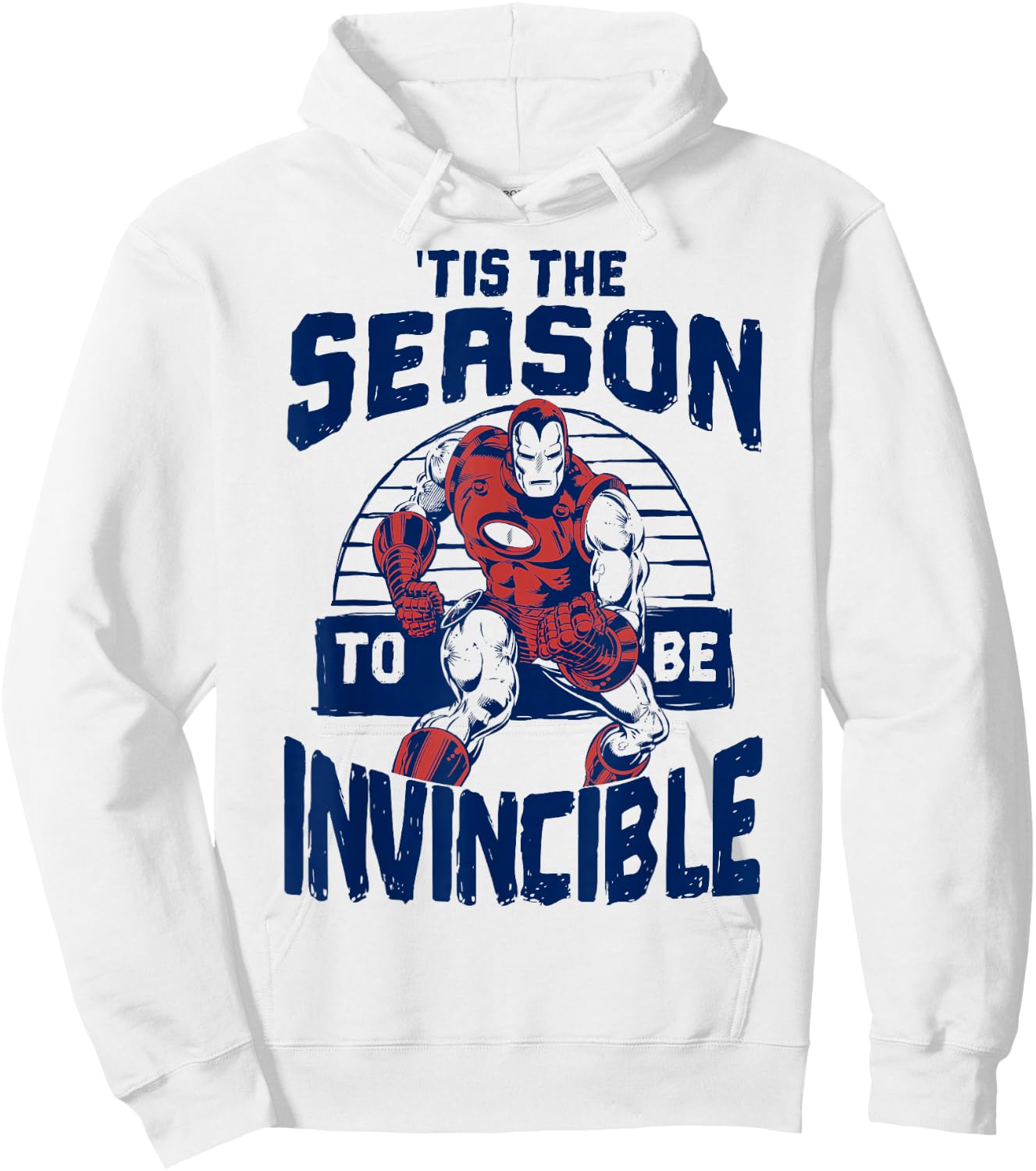 Marvel Iron Man 'Tis The Season Invincible Christmas Hoodie - Hoodie | White