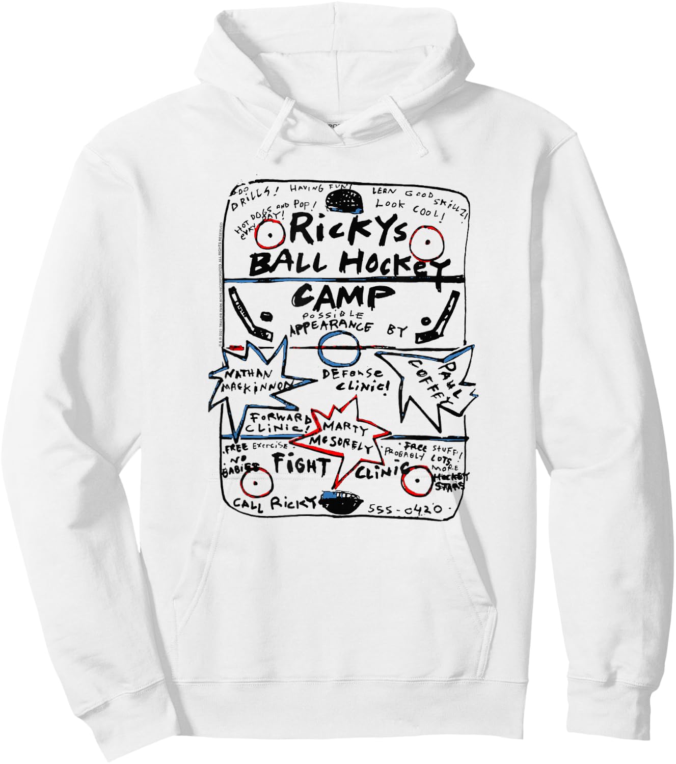 Trailer Park Boys Ricky's Ball Hockey Camp Hoodie - Hoodie | White
