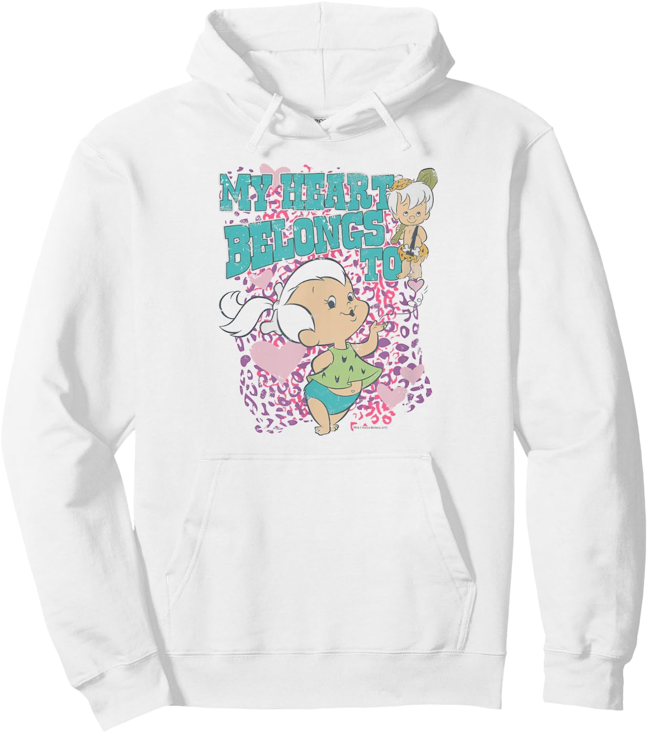 The Flintstones Pebbles My Heart Hoodie - Hoodie | White