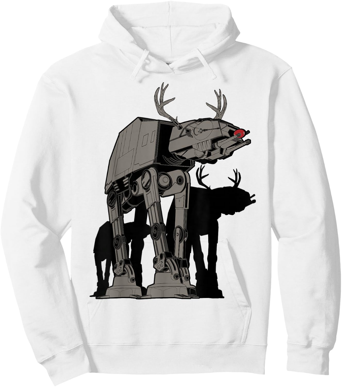 Star Wars Christmas ATAT Reindeer Graphic Hoodie - Hoodie | White
