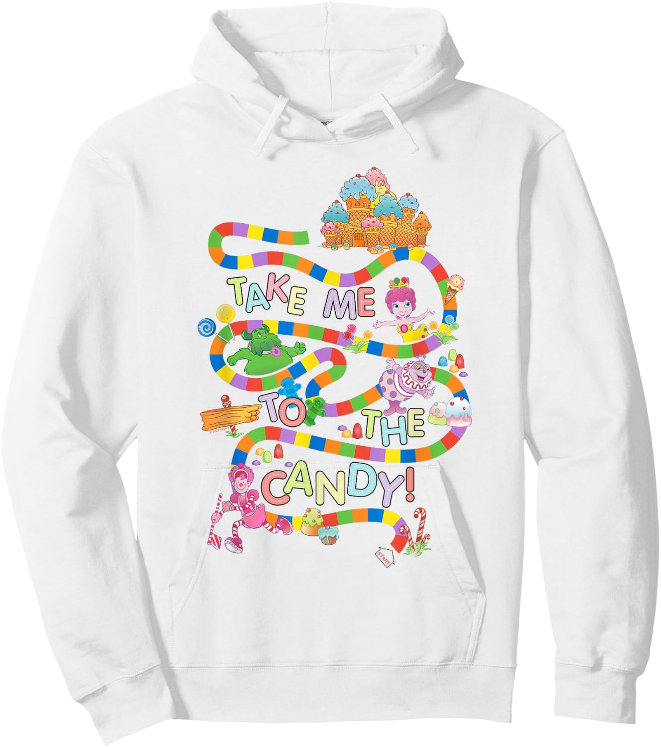 Candy Land Take Me to The Candy Small Hoodie - Hoodie | White
