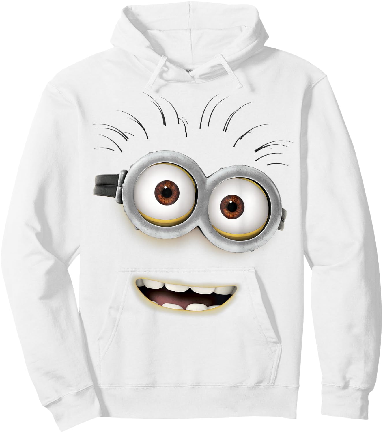 Despicable Me Minions Phil Face Graphic Hoodie - Hoodie | White