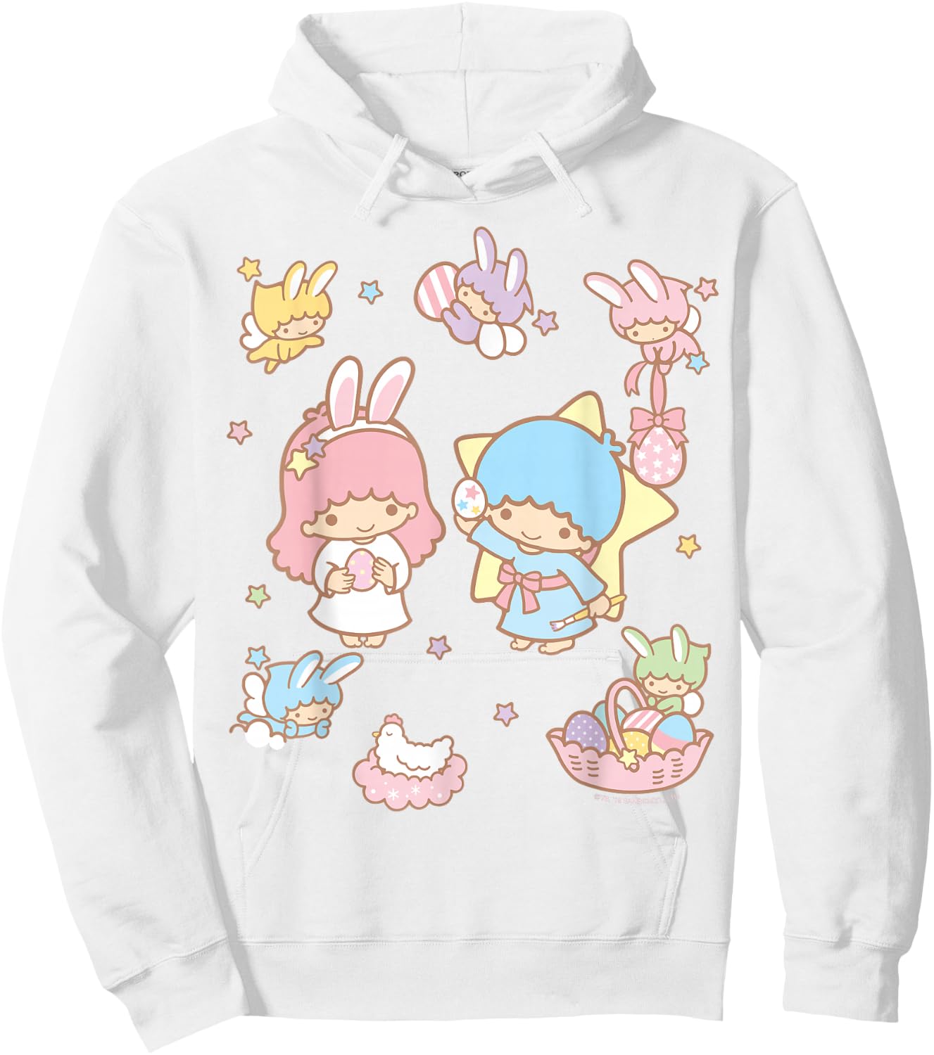 Little Twin Stars and Friends Easter Shirt Hoodie - Hoodie | White