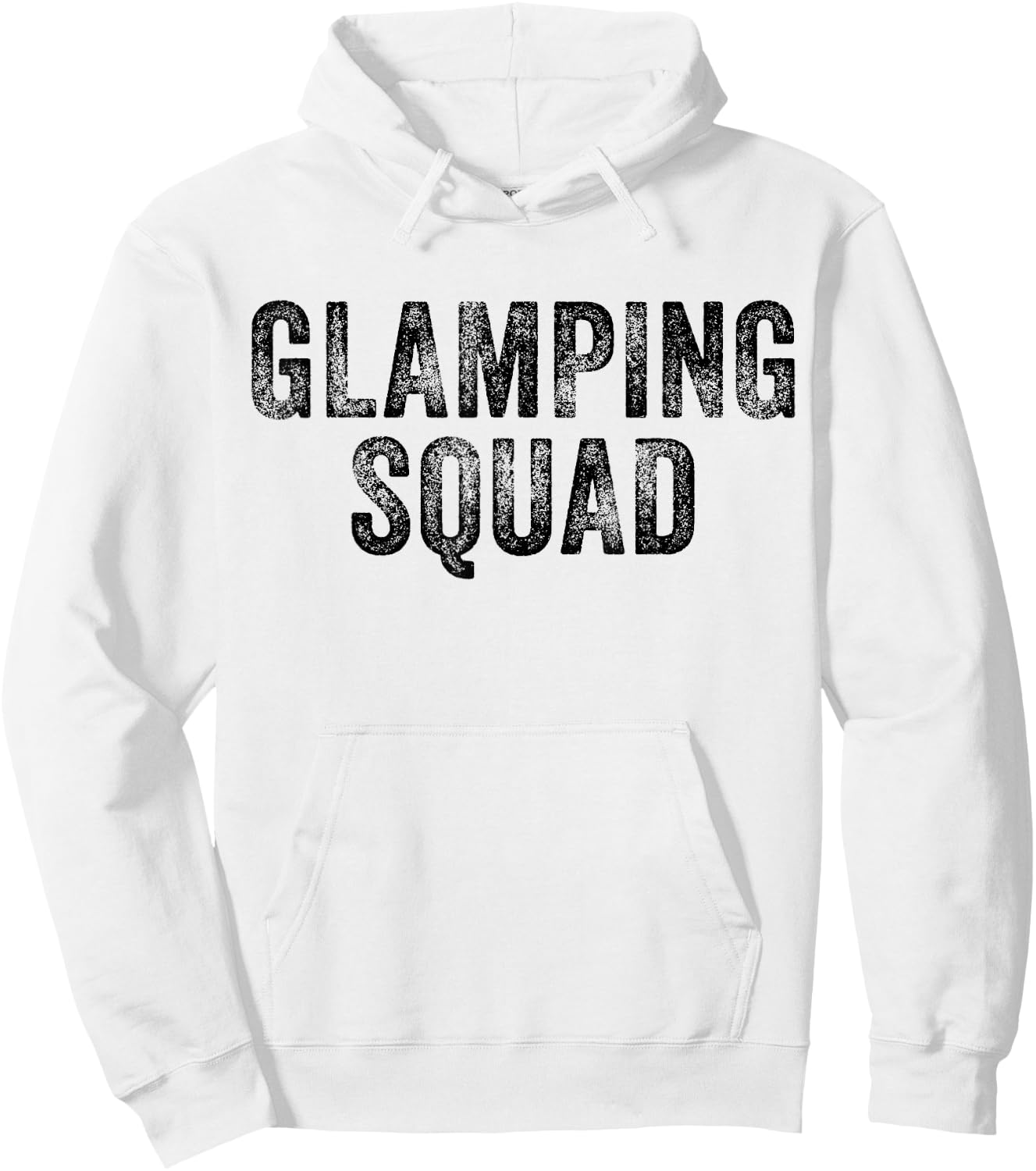 Glamping Squad Funny Matching Family Camping Trip Vintage Hoodie - Hoodie | White