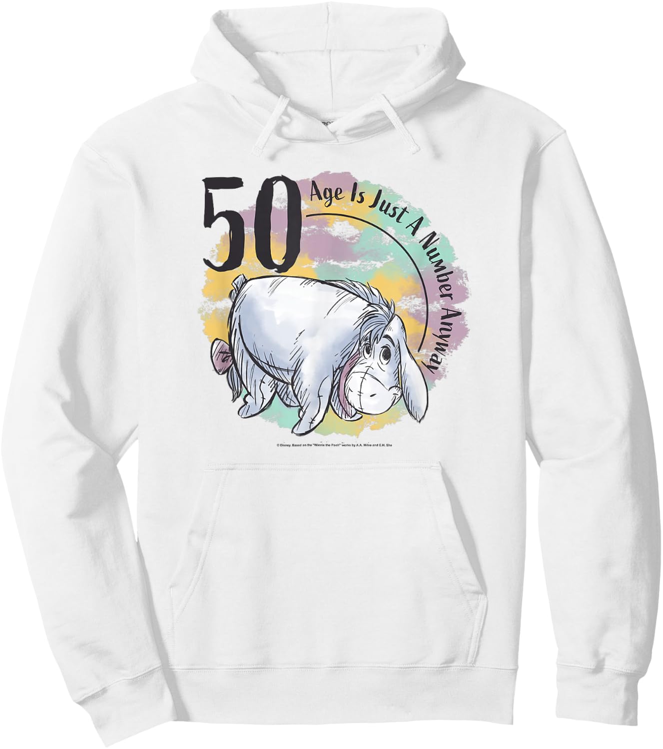Disney Winnie The Pooh 50th Birthday Eeyore Quote Hoodie - Hoodie | White