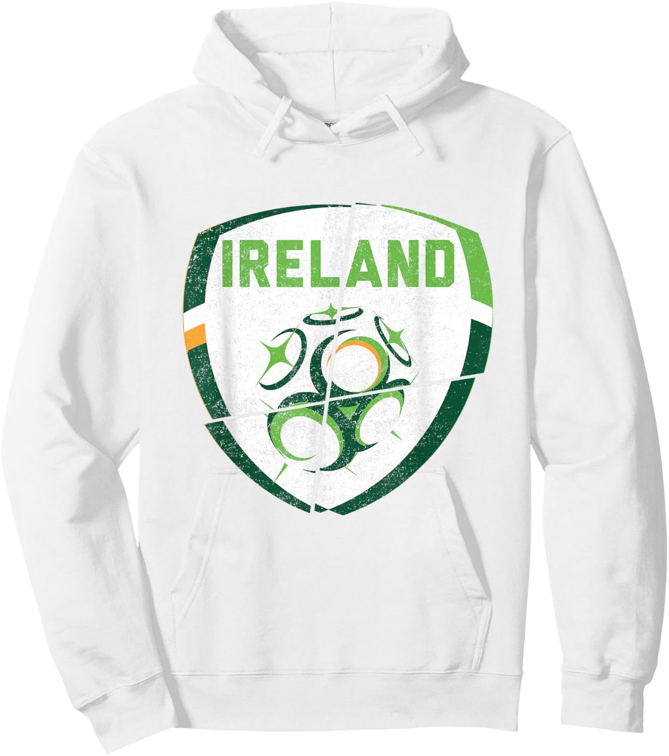 republic of Ireland football shirt -Irish Flag 2021 Hoodie - Hoodie | White