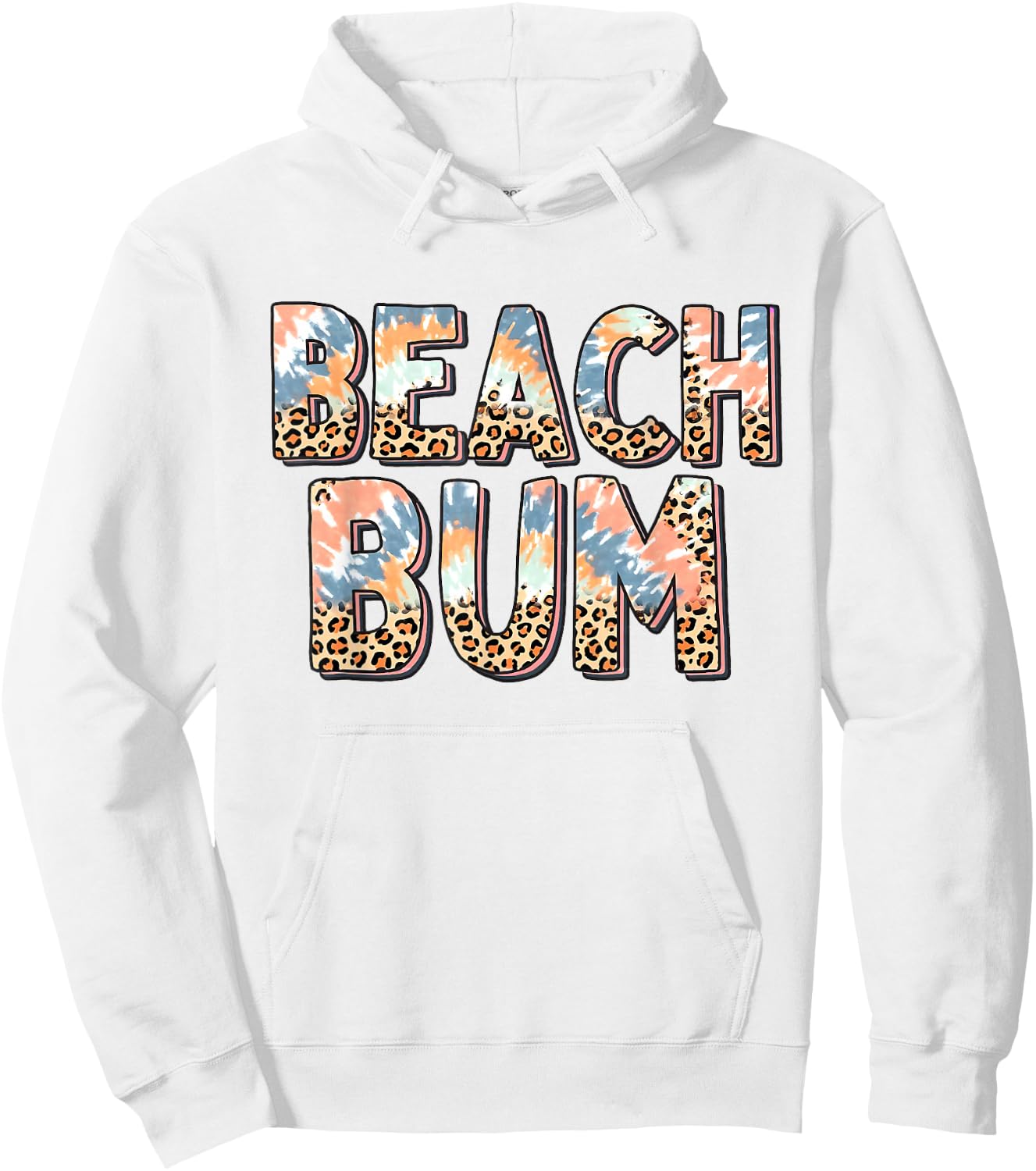 Beach Bum Women Girls Kids Hoodie - Hoodie | White