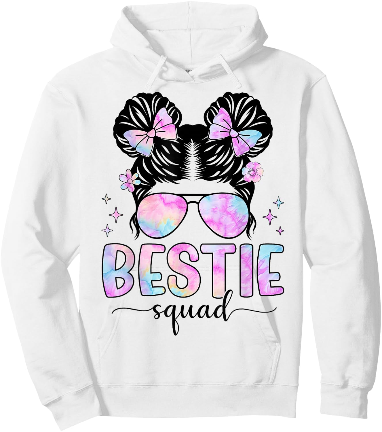Bestie Squad Best Friend Matching Squad Hoodie - Hoodie | White