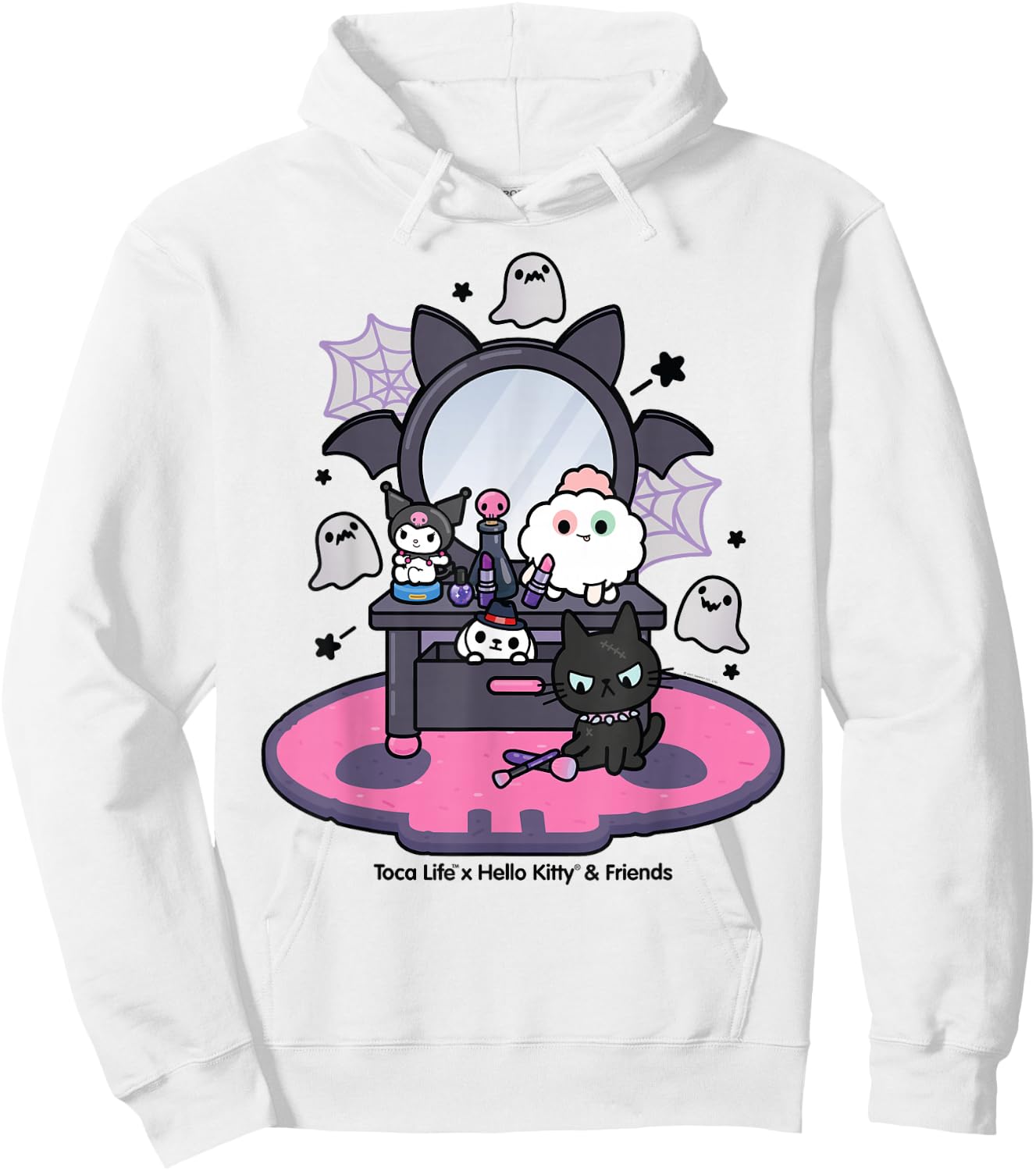 Toca Life x Hello Kitty & Friends Kuromi Vanity Hoodie - Hoodie | White