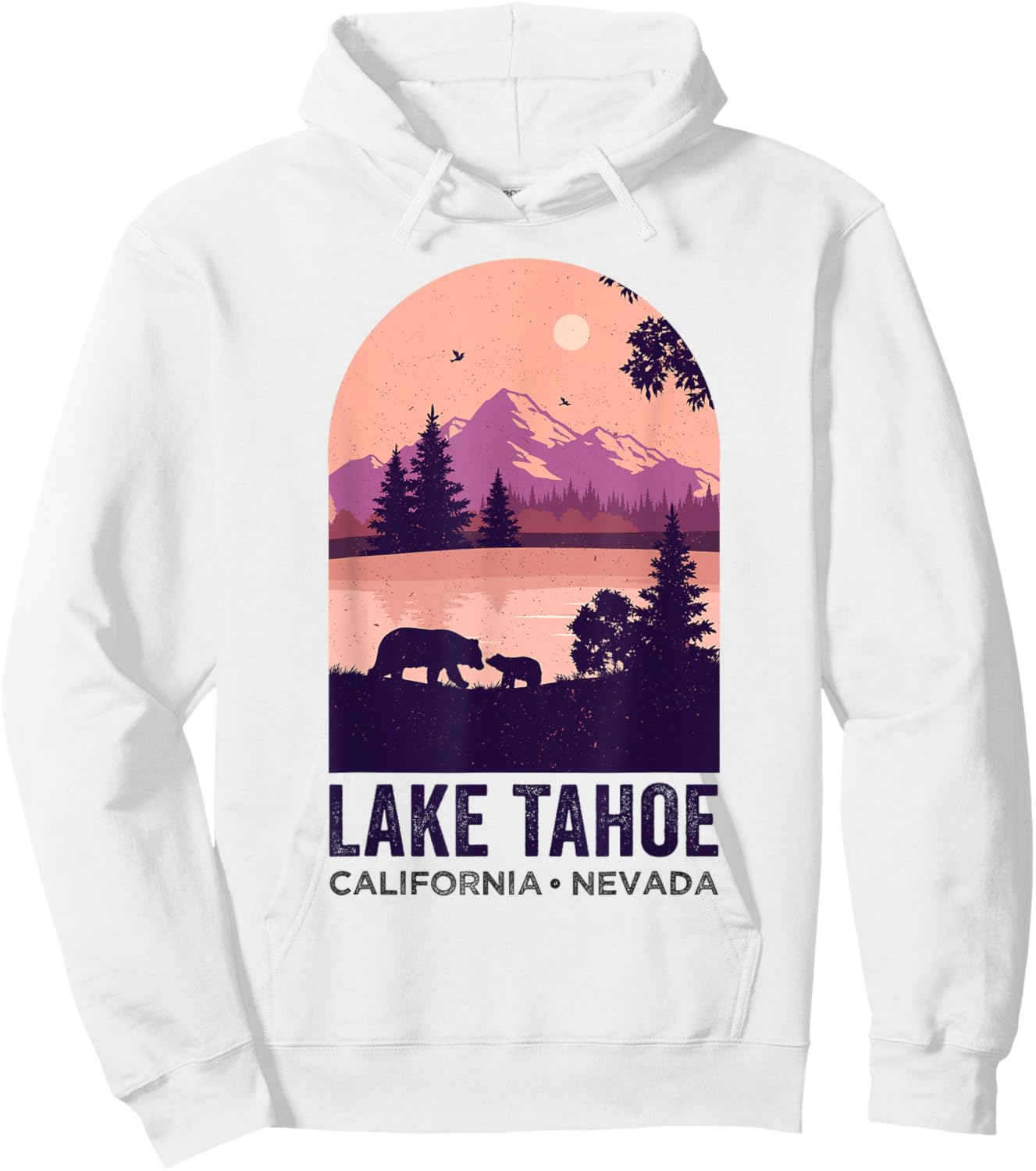 Lake Tahoe California Nevada Summer Vacation at Lake Tahoe Hoodie - Hoodie | White