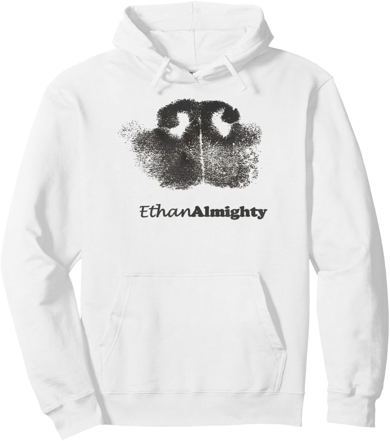 Ethan Nose Print Hoodie - Hoodie | White