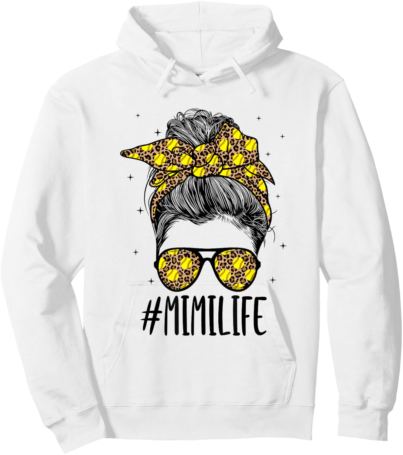 Mimi Life Softball Mimi Of A Softball Player Hoodie - Hoodie | White
