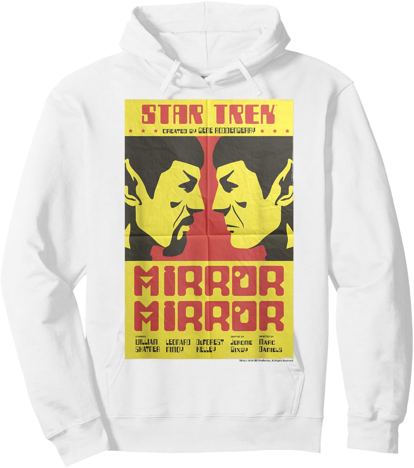 Star Trek Original Series Mirror Mirror Retro Poster Hoodie - Hoodie | White